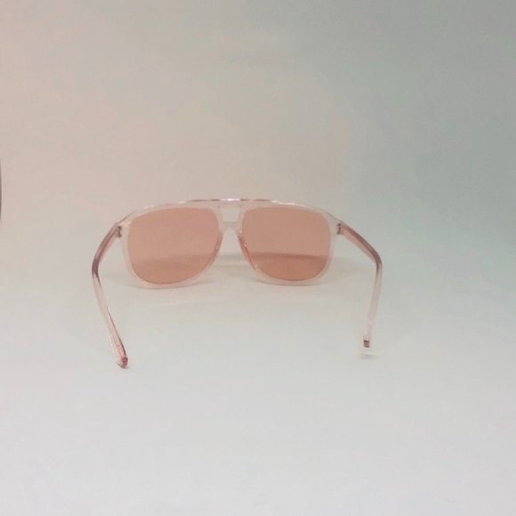 transparent pink aviator sunnies sunglasses - Picture 4 of 4